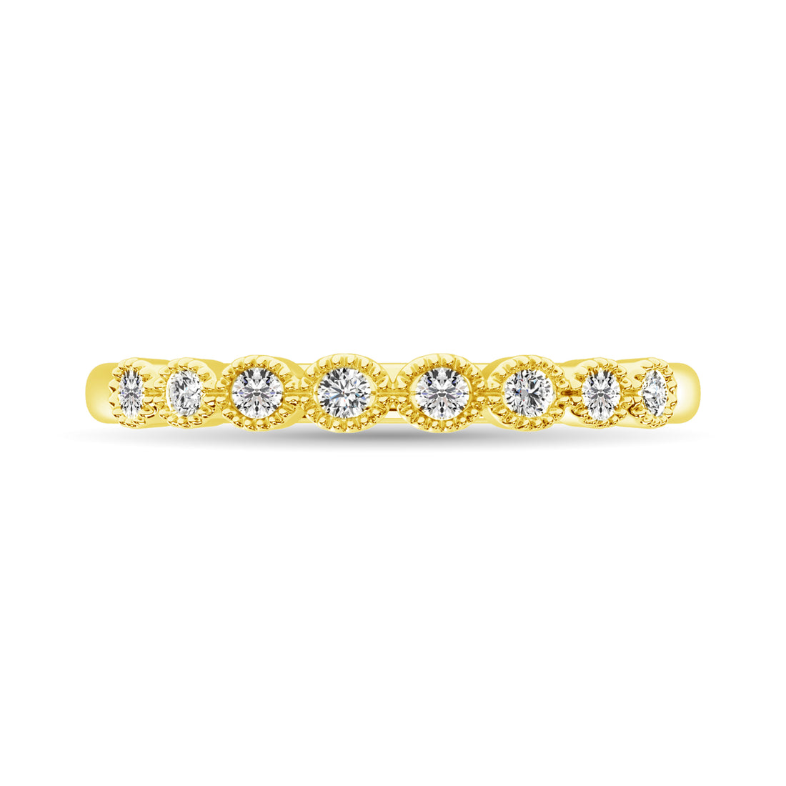 Diamond 1/6 Ct.Tw. Stack Band in 10K Yellow Gold