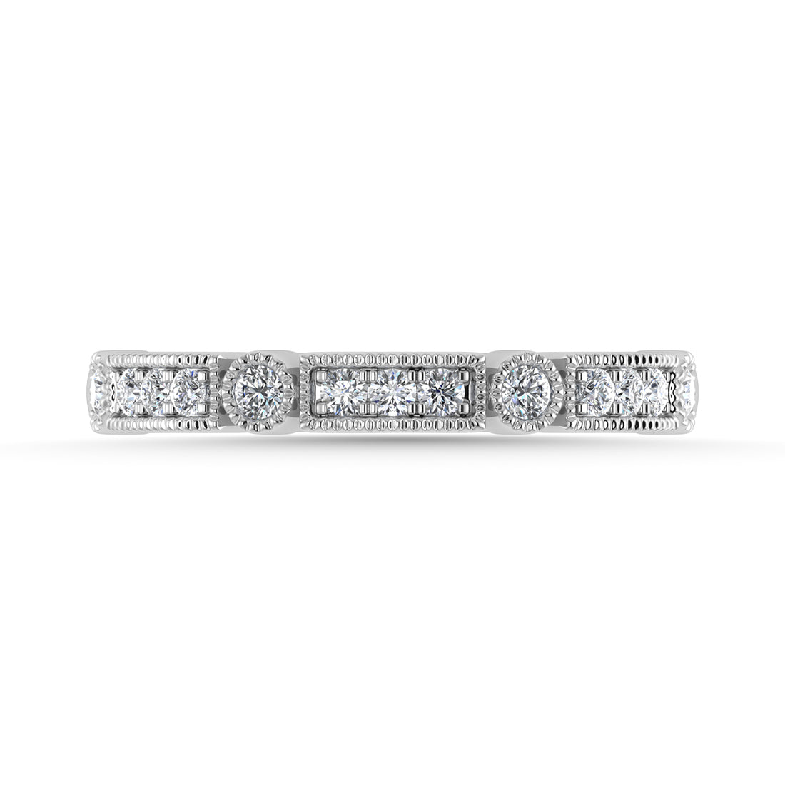 Diamond 1/4 Ct.Tw. Stack Band in 14K White Gold