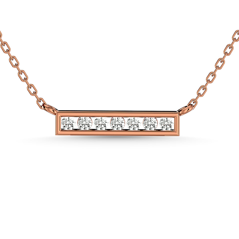 Diamond 1/4 Ct.Tw. Om Pendant in 10K Rose Gold