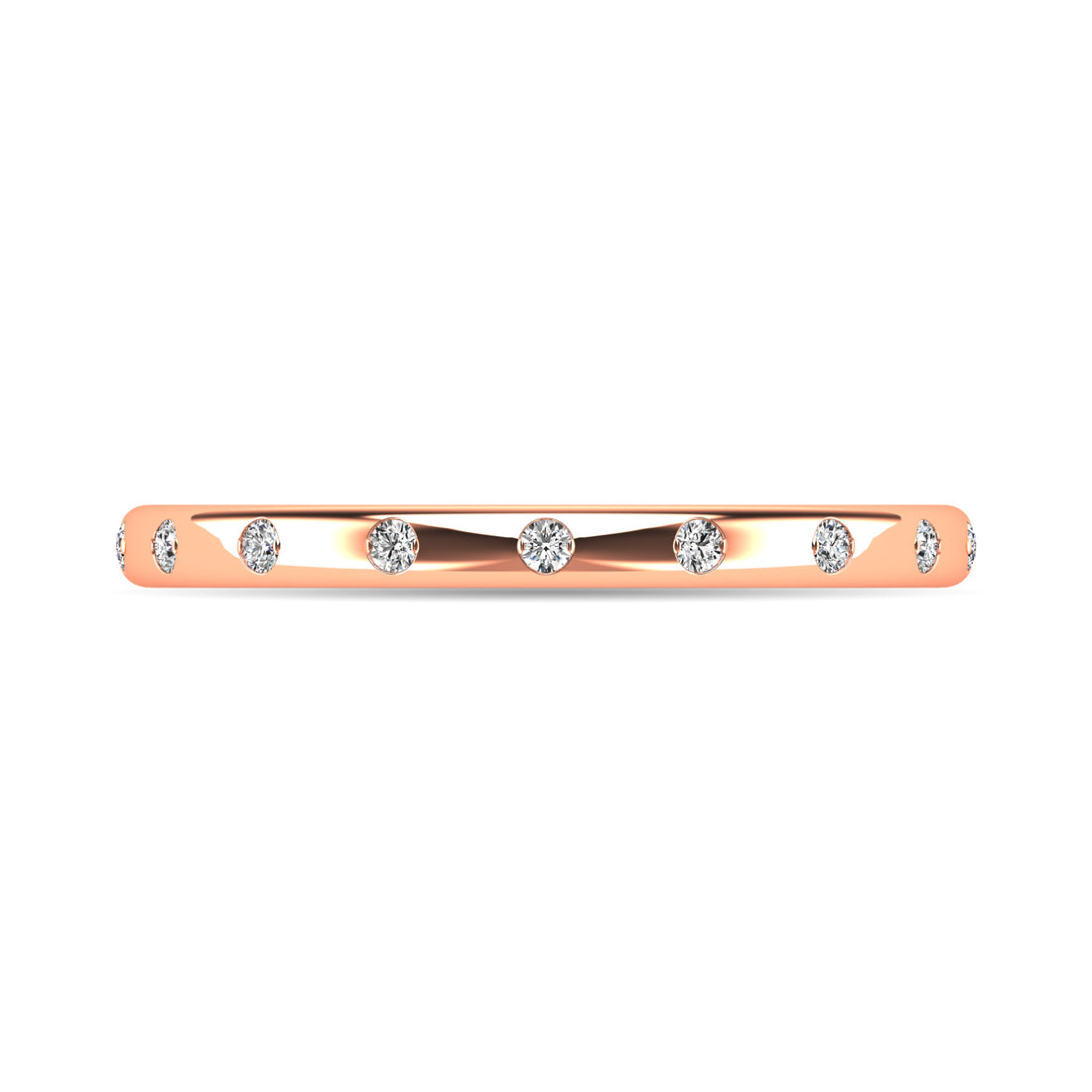 Diamond 1/10 ct tw Stackable Ring in 10K Rose Gold
