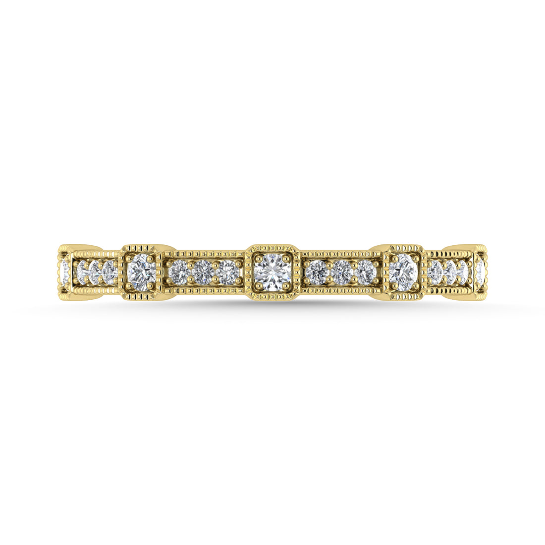Diamond 1/6 Ct.Tw. Stackable Band in 14K Yellow Gold