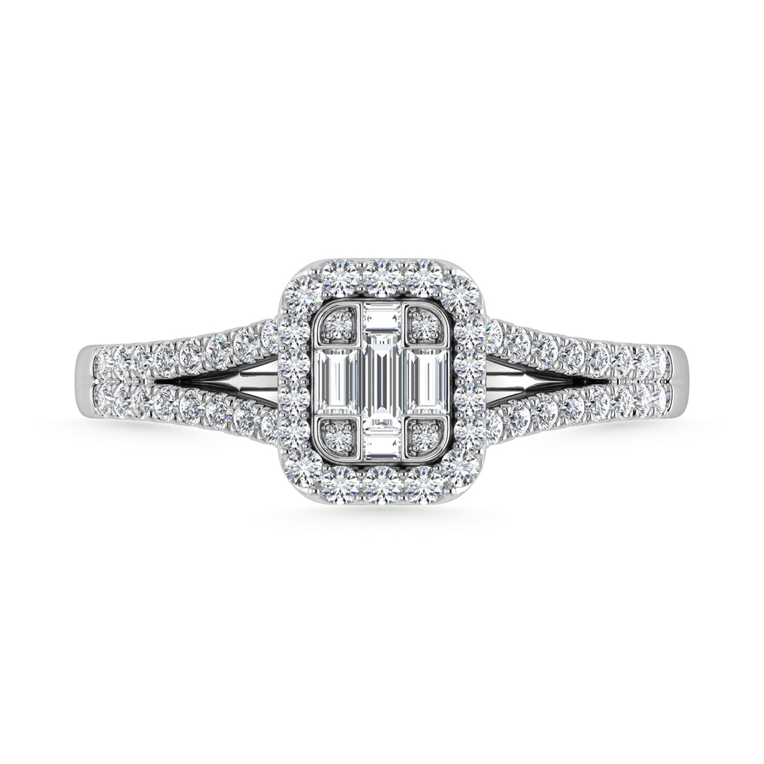 Diamond 3/8 Ct.Tw. Engagement Ring in 14K White Gold