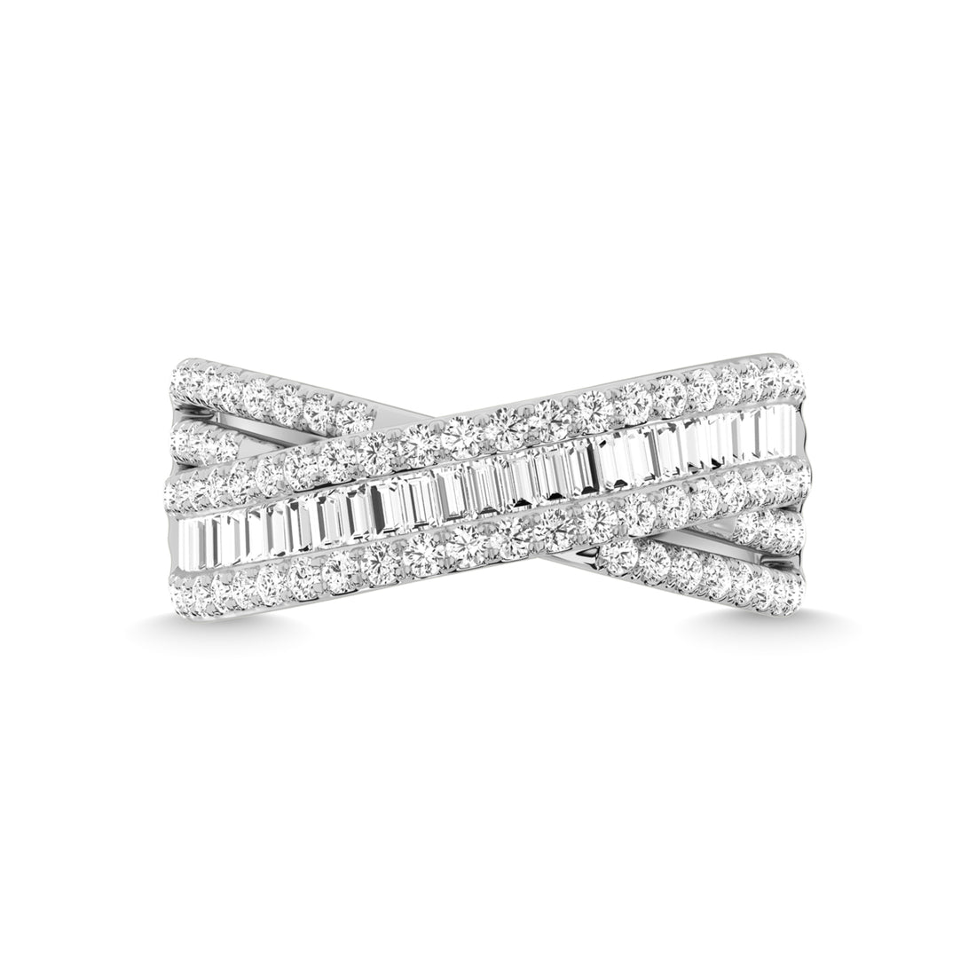 14K White Gold Diamond 1 Ct.Tw. Fashion Ring