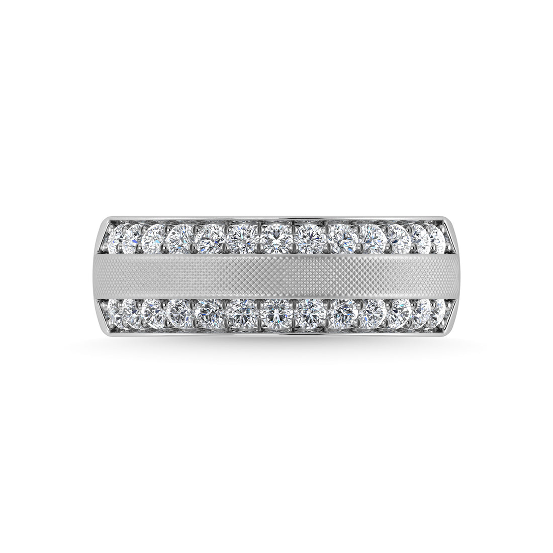 14K White Gold Diamond 1 Ct.Tw. Men�s Ring