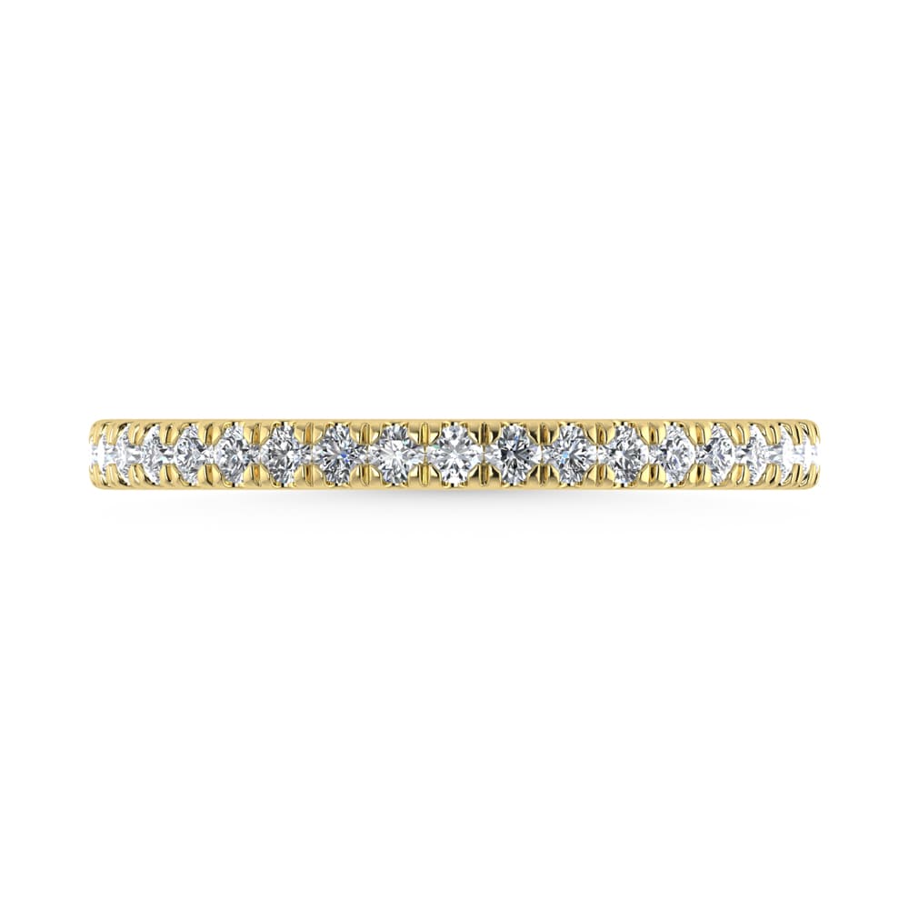 14K Yellow Gold Lab Grown Diamond 1/3 Ct.Tw. Wedding Band