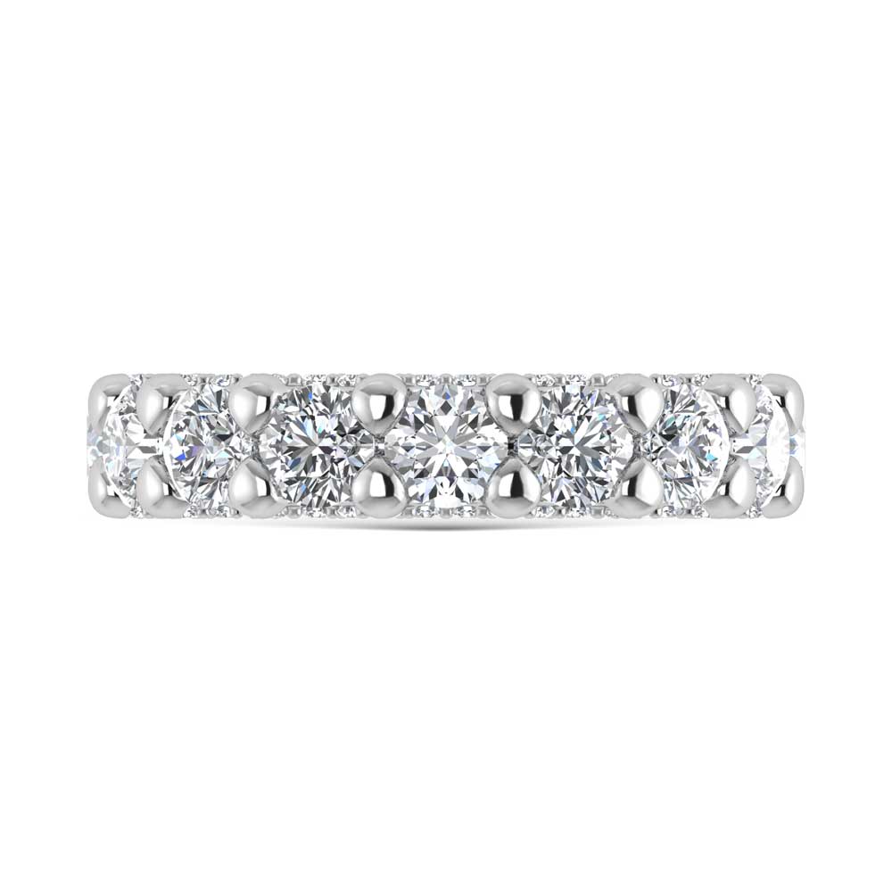 14K White Gold Lab Grown Diamond 3 1/6 Ct.Tw. Band