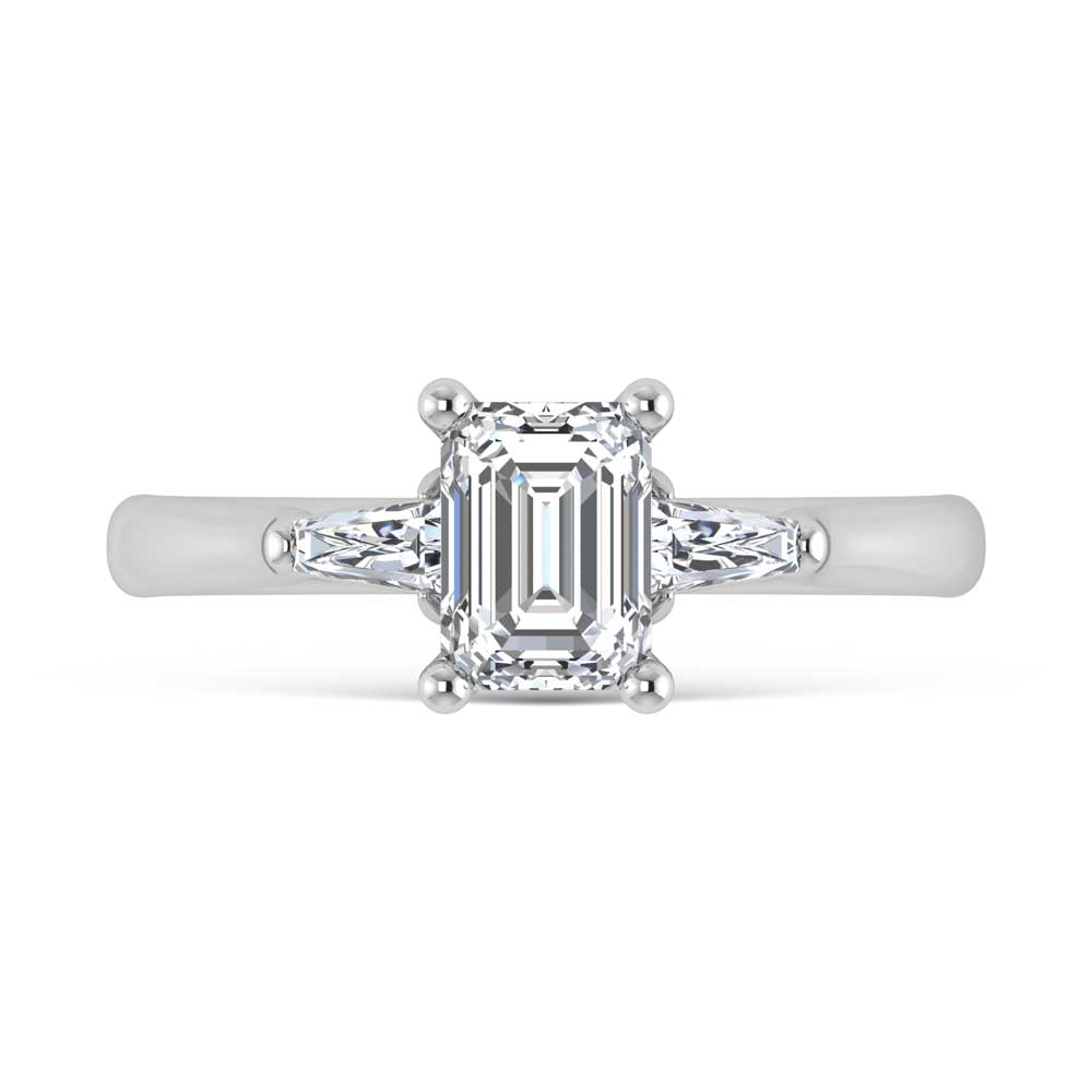 14K White Gold Lab Grown Diamond 1 1/5 Ct.Tw. Engagement Ring