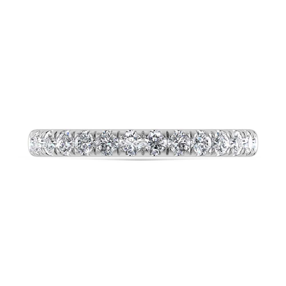 14K White Gold Lab Grown Diamond 3/8 Ct.Tw. Ladies Band