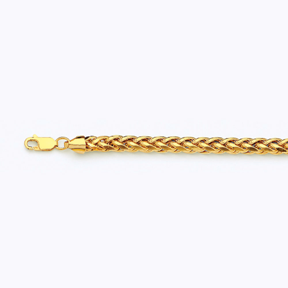 10K 5MM YELLOW GOLD PALM 16" CHAIN NECKLACE (AVAILABLE IN LENGTHS 7" - 30")