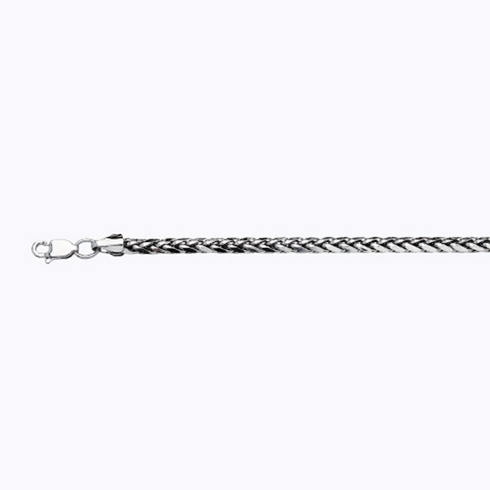 10K 3MM WHITE GOLD PALM 16" CHAIN NECKLACE (AVAILABLE IN LENGTHS 7" - 30")