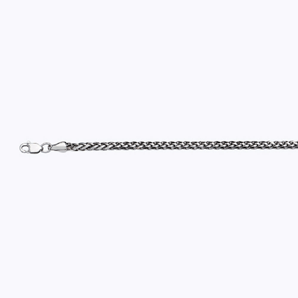 10K 2.5MM WHITE GOLD PALM 16" CHAIN NECKLACE (AVAILABLE IN LENGTHS 7" - 30")