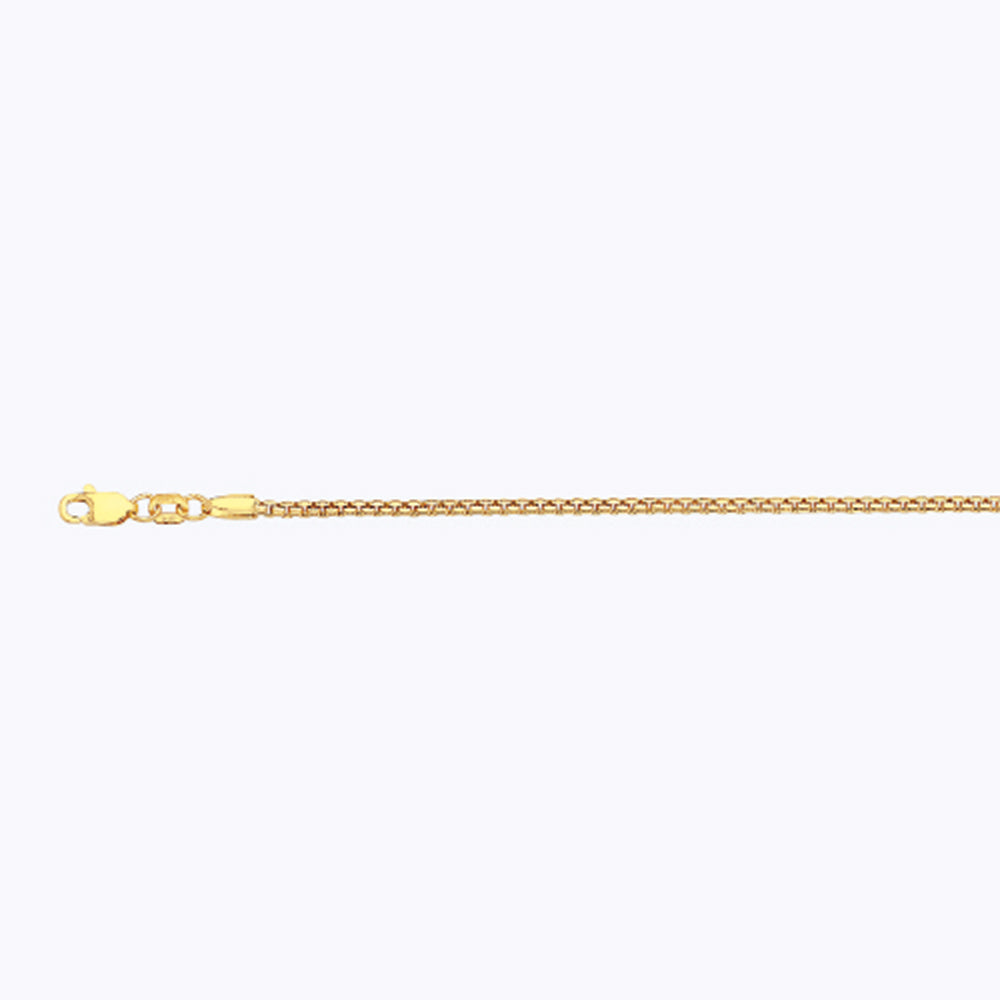 10K 1.5MM YELLOW GOLD VENETIAN BOX 16" CHAIN NECKLACE (AVAILABLE IN LENGTHS 7" - 30")