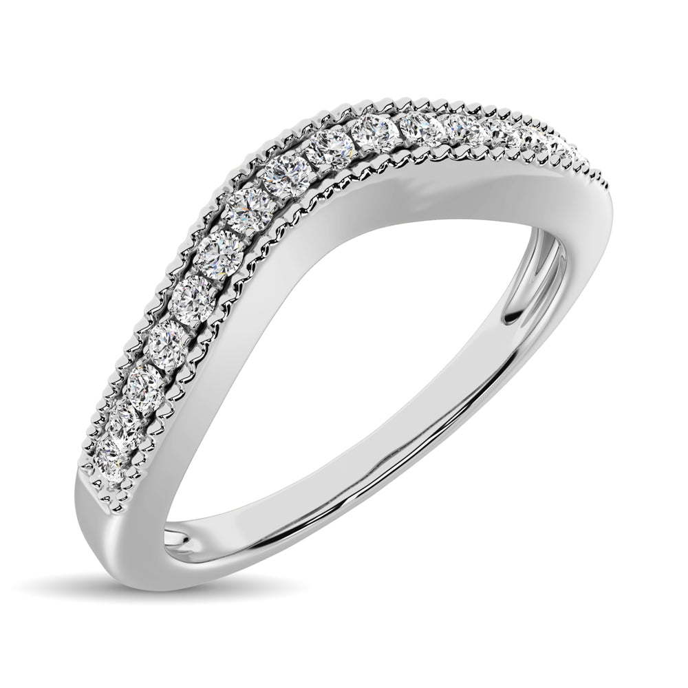 14K White Gold 1/5 Ct.Tw. Diamond Anniversary Band