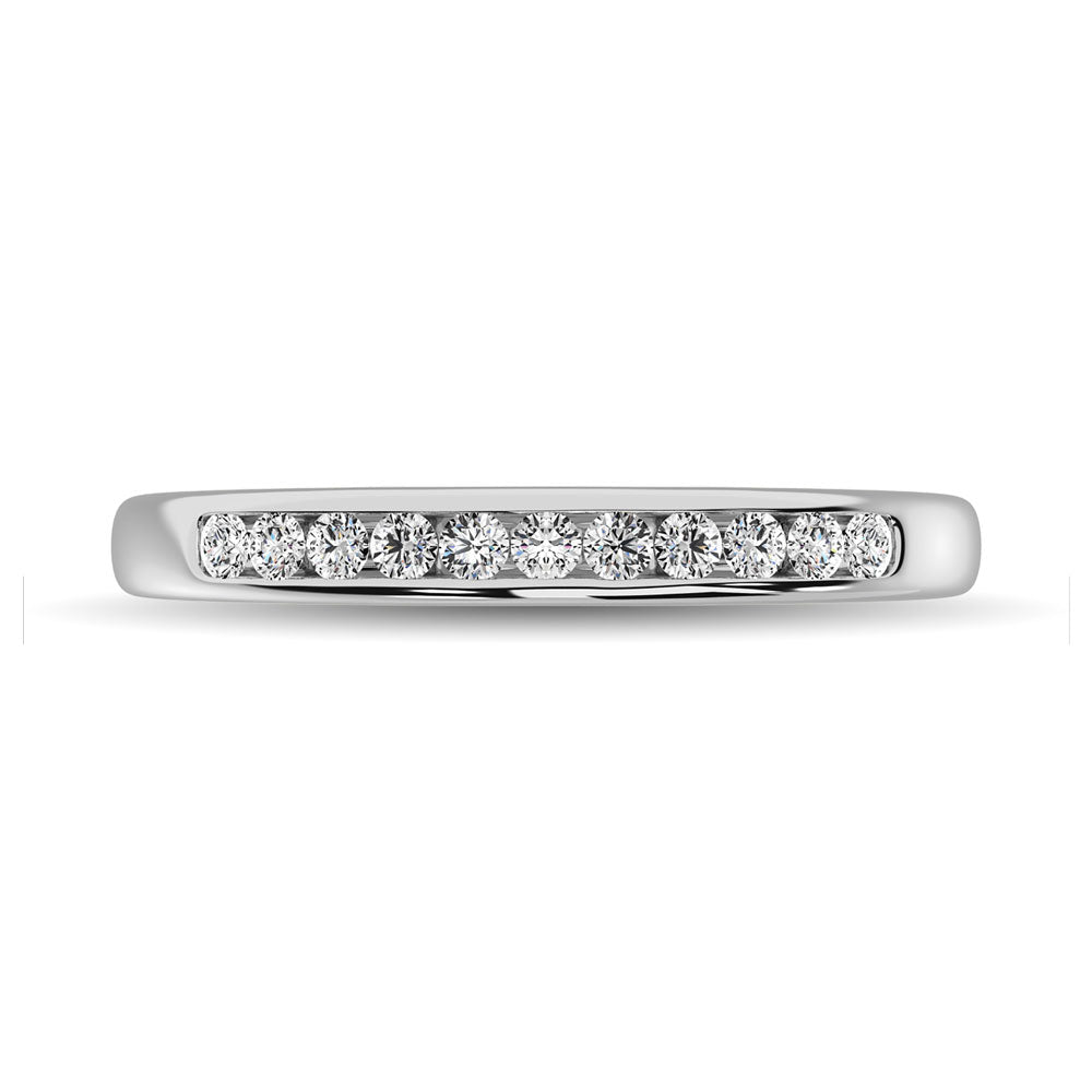 10K White Gold 1/4 Ct.Tw. Diamond Anniversary Band