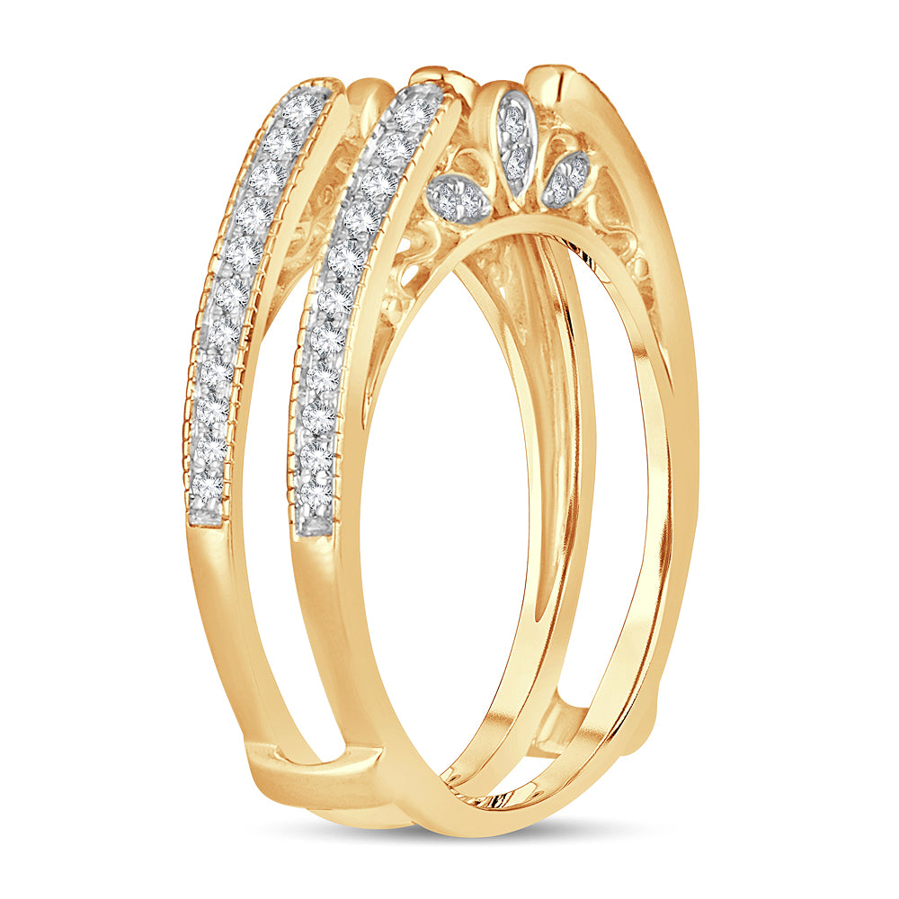 14K 0.34CT Diamond RING GUARD