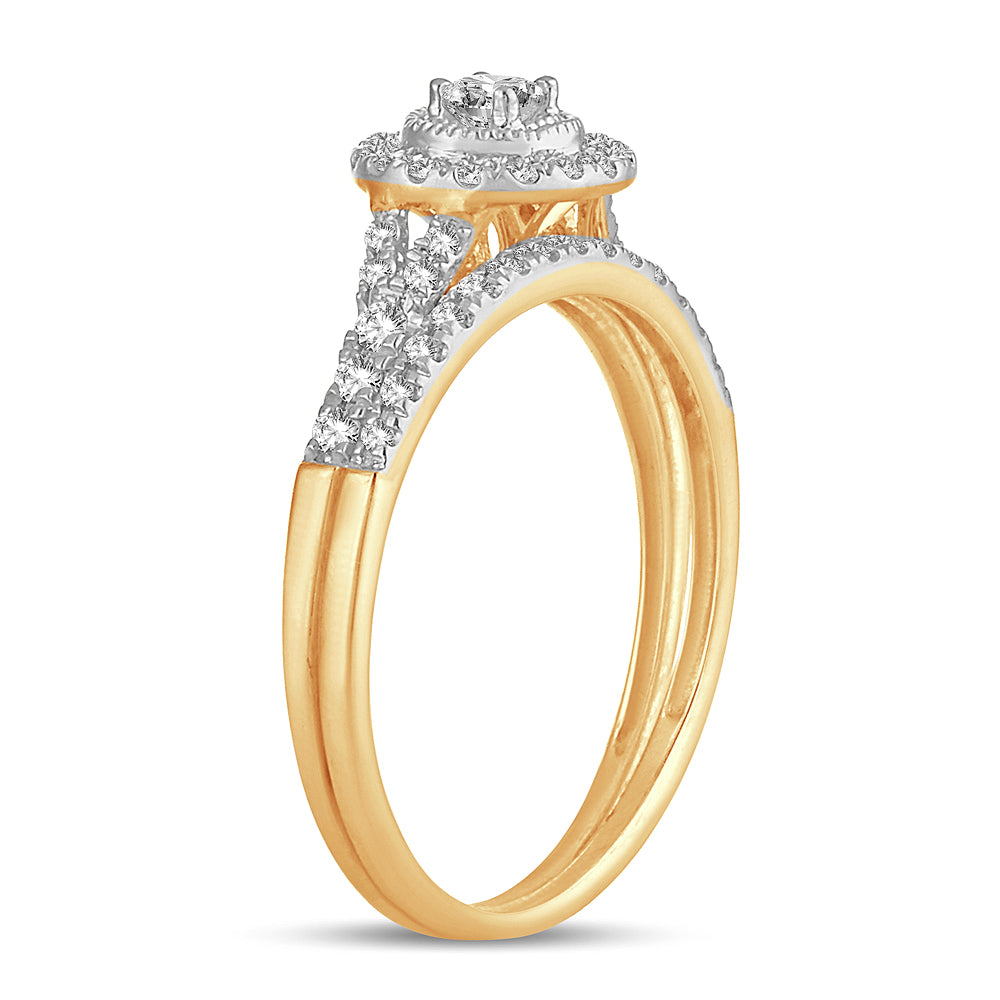 14K 0.33CT DIAMOND BRIDAL RING