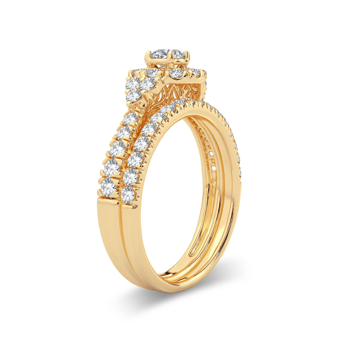 14K 1.00ct Diamond Bridal Ring