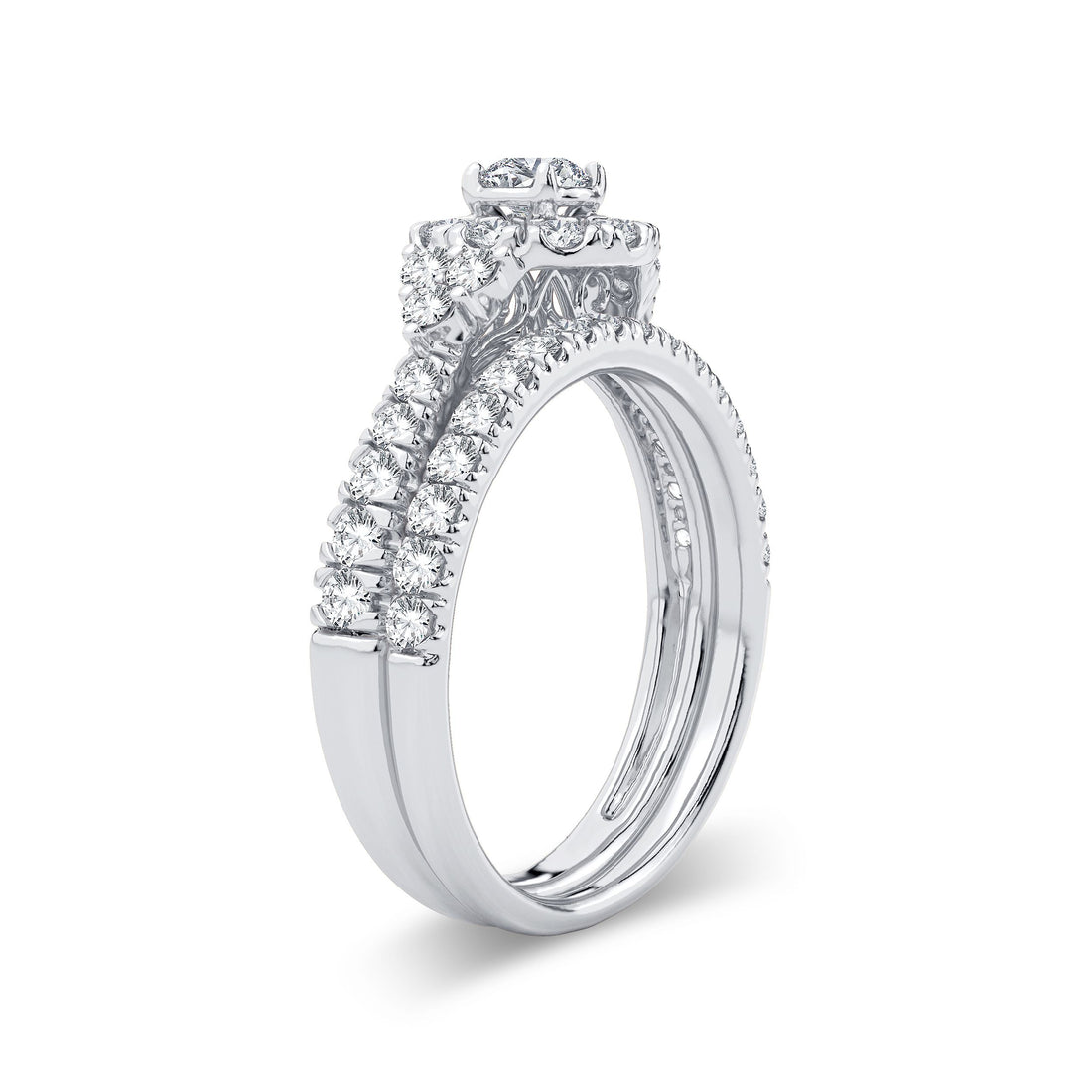 14K 1.00ct Diamond Bridal Ring