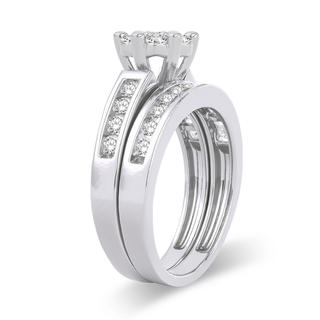 14K 1.00ct Diamond Bridal Ring