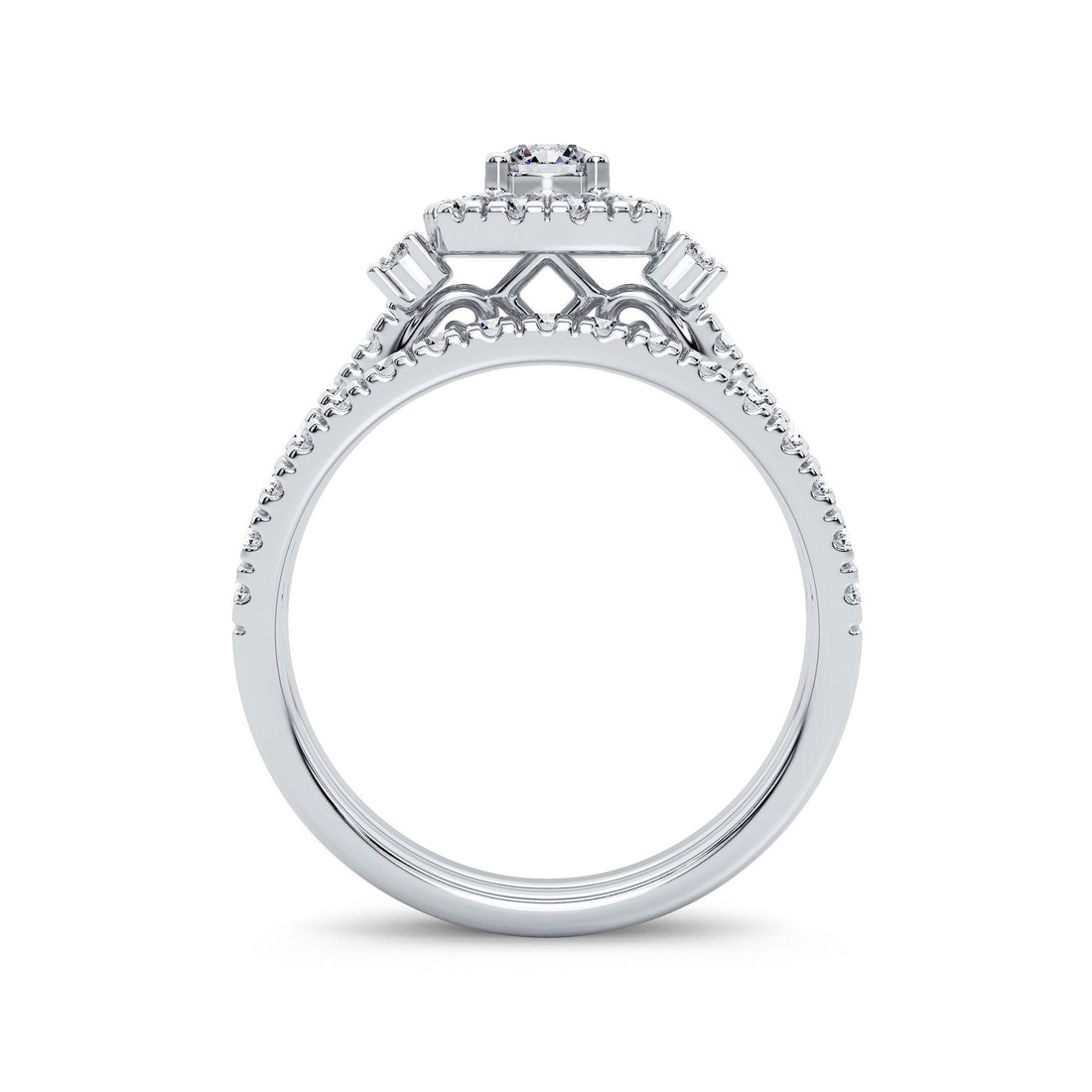 14K 1.00CT Diamond Bridal Ring