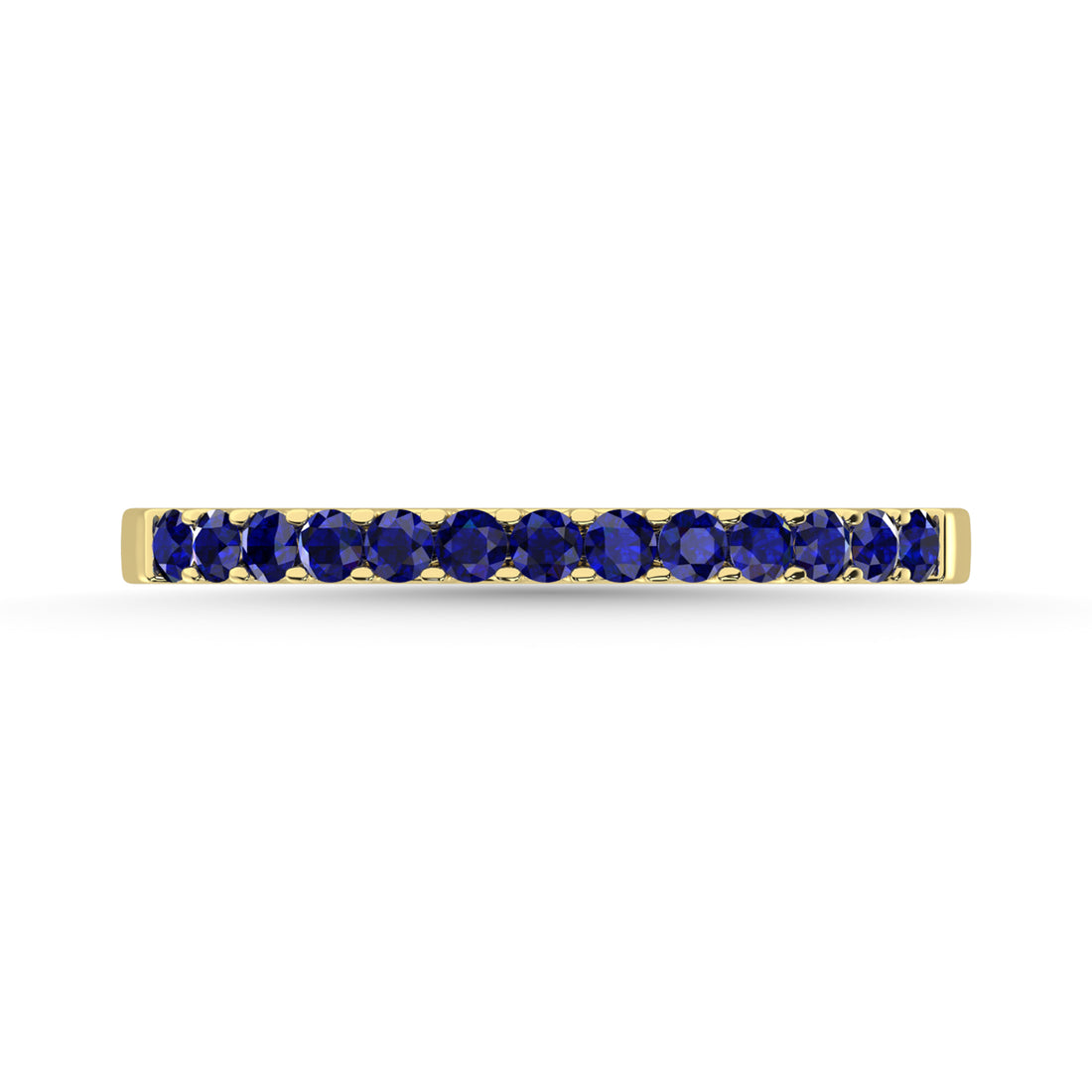 Blue Sapphire 1/4 Ct.Tw. Machine Band in 14K Yellow Gold