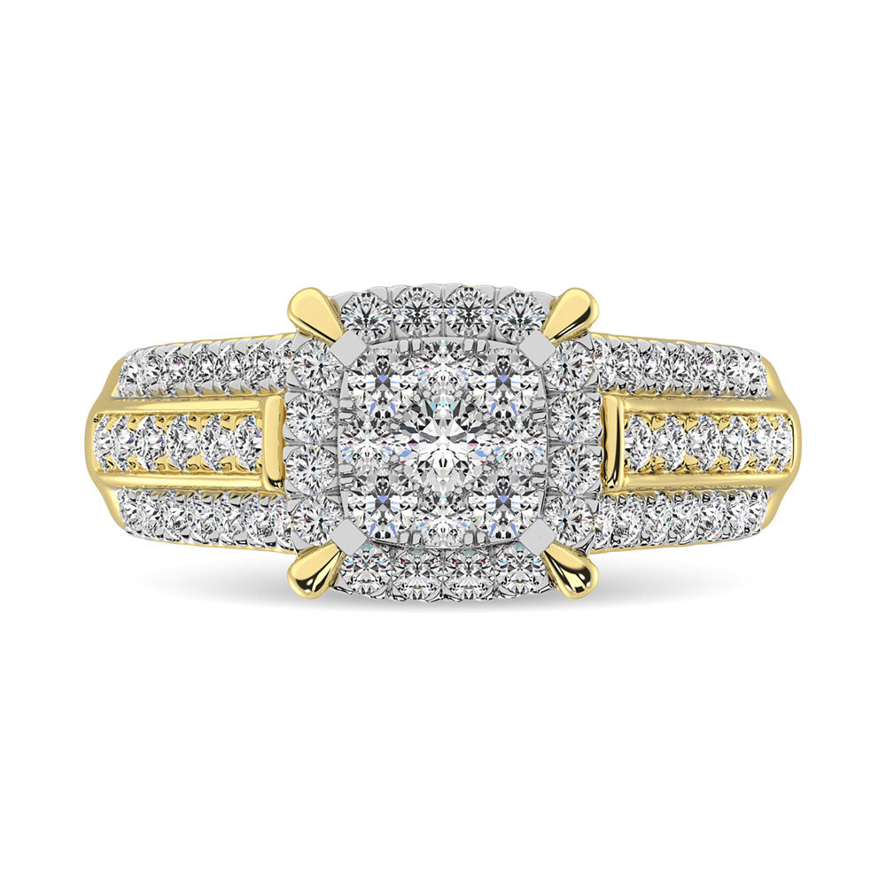 Diamond 1 Ct.Tw. Engagement Ring in 10K Yellow Gold