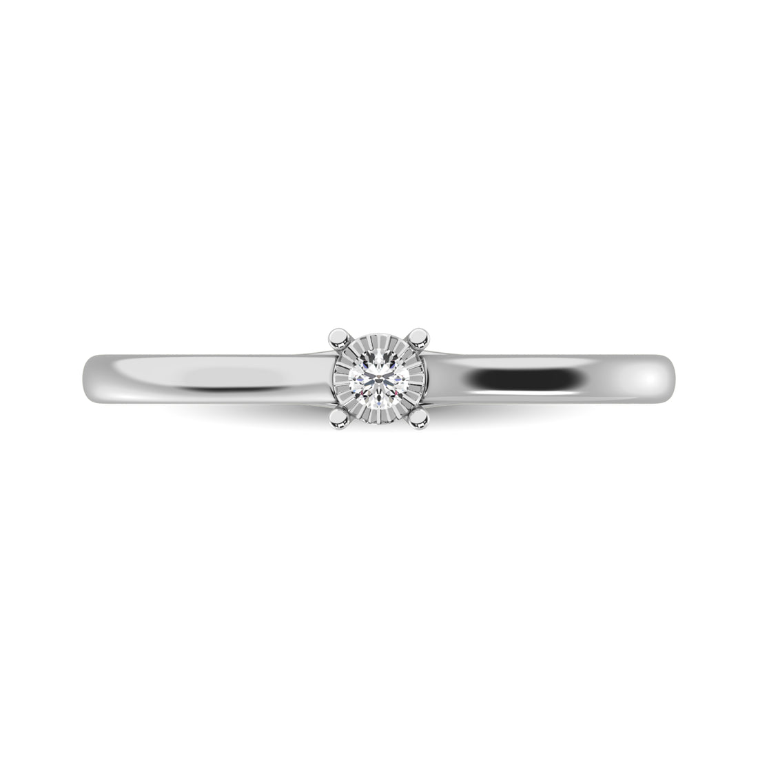 Diamond 1/6 Ct.Tw. Solitaire Ring in 10K White Gold