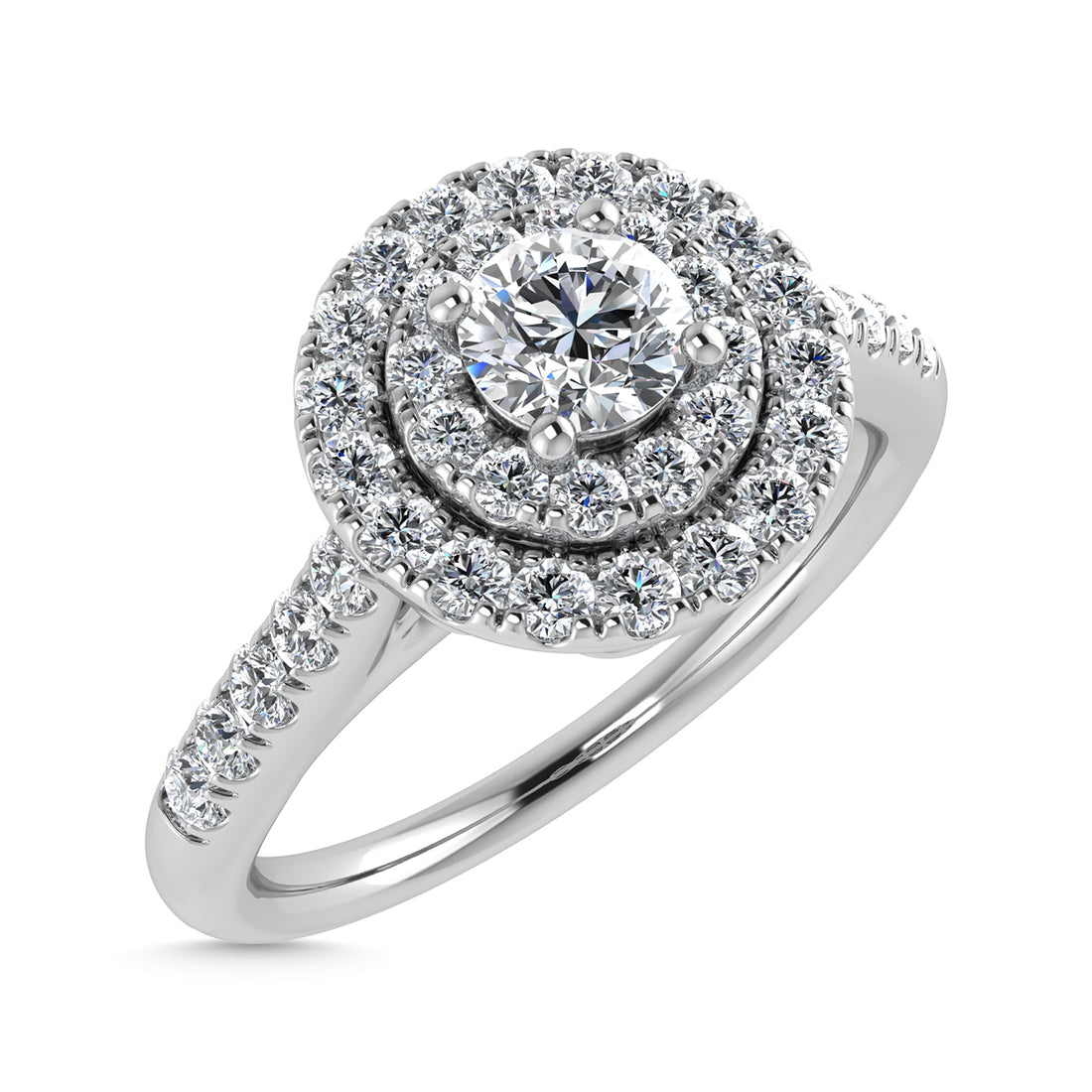 Diamond Engagement Ring 1/2 ct tw in 10K White Gold