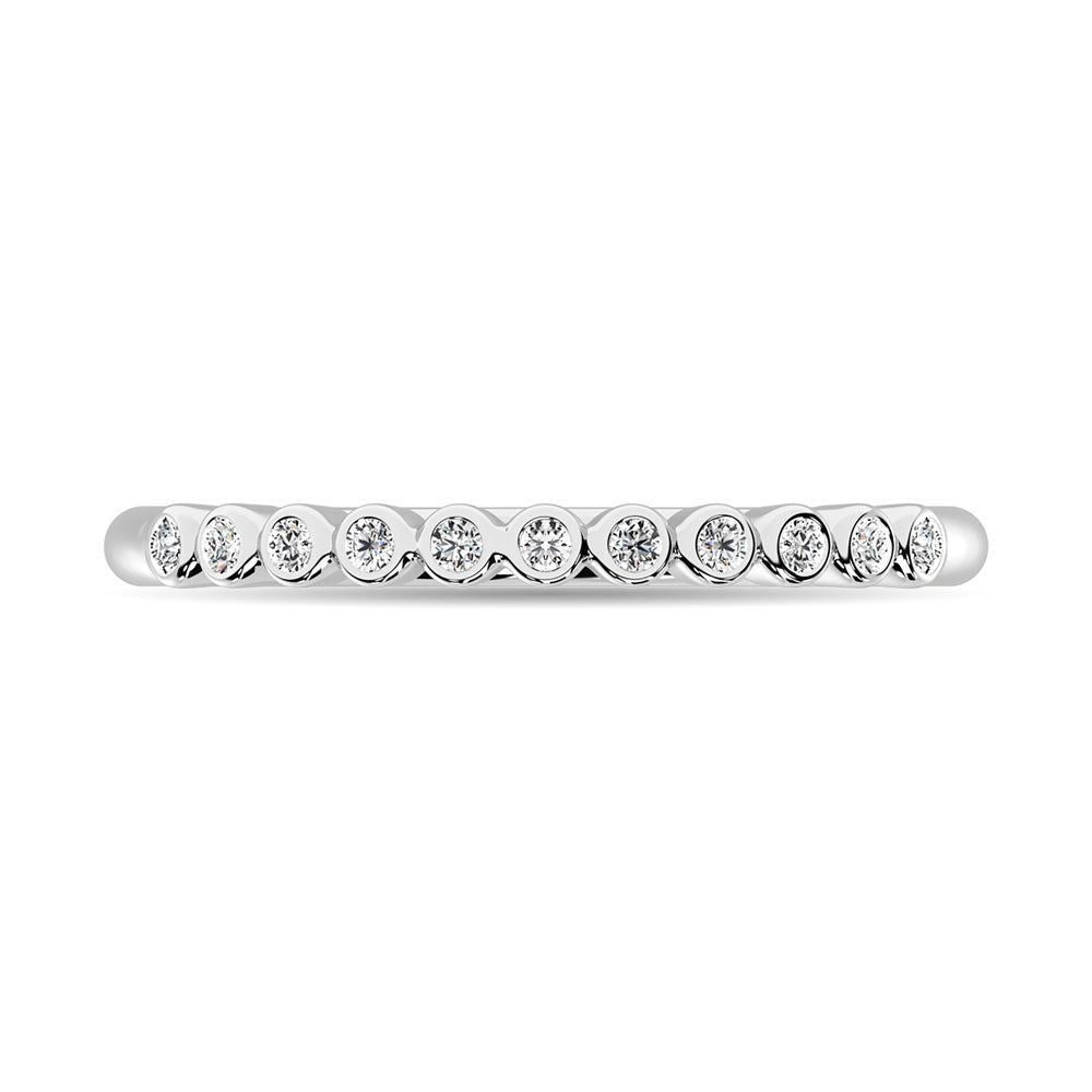 Diamond 1/20 Ct.Tw. Stackable Band in 10K White Gold