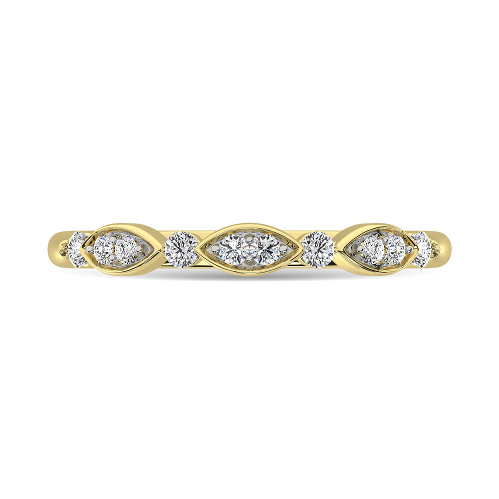 Diamond 1/5 Ct.Tw. Stack Band in 14K Yellow Gold