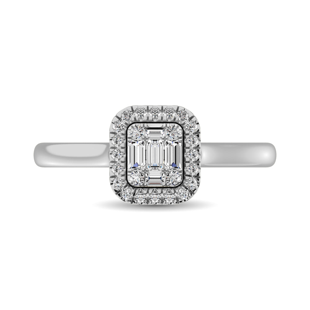 Diamond 1/3 Ct.Tw. Engagement Ring in 14K White Gold