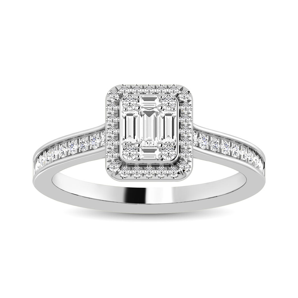 Diamond 1/2 Ct.Tw. Engagement Ring in 14K White Gold