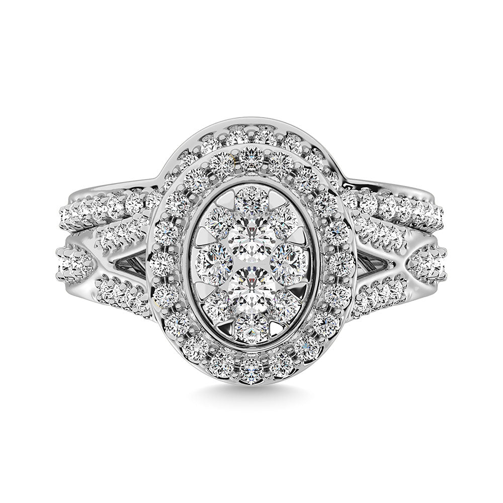 Diamond 1 1/5 Ct.Tw. Bridal Ring in 14K White Gold