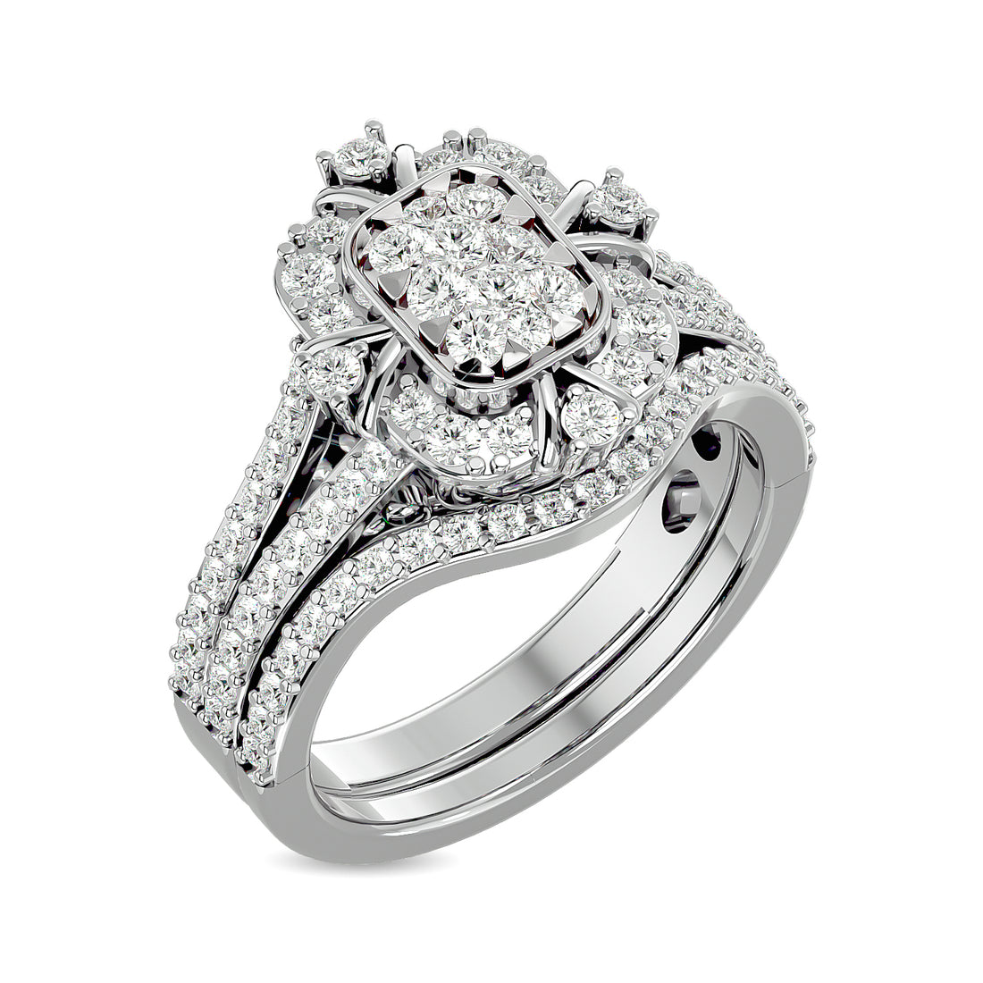 Diamond 1 ct tw Bridal Ring in 14K White Gold