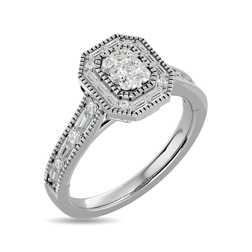 Diamond 1/2 Ct.tw Engagement Ring in 14K White Gold