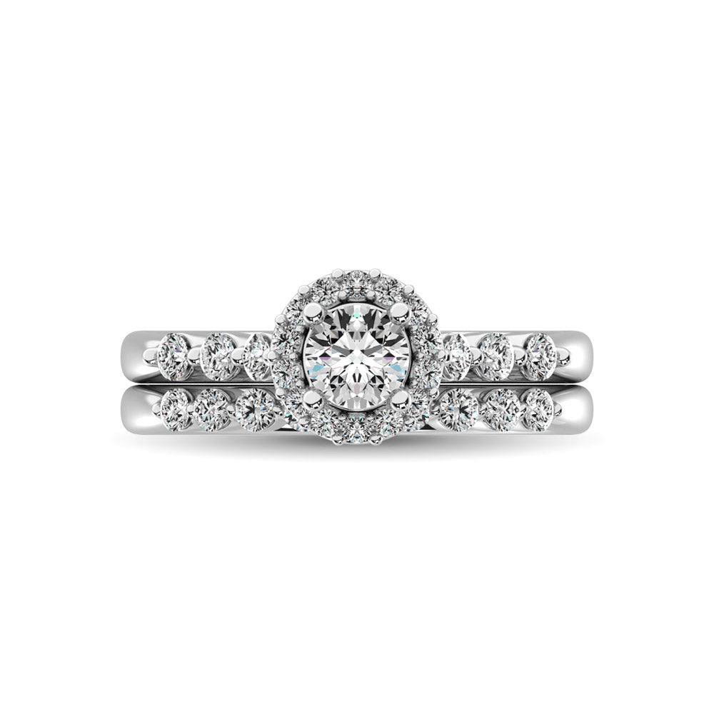 Diamond 1 Ct.Tw. Bridal Ring in 14K White Gold