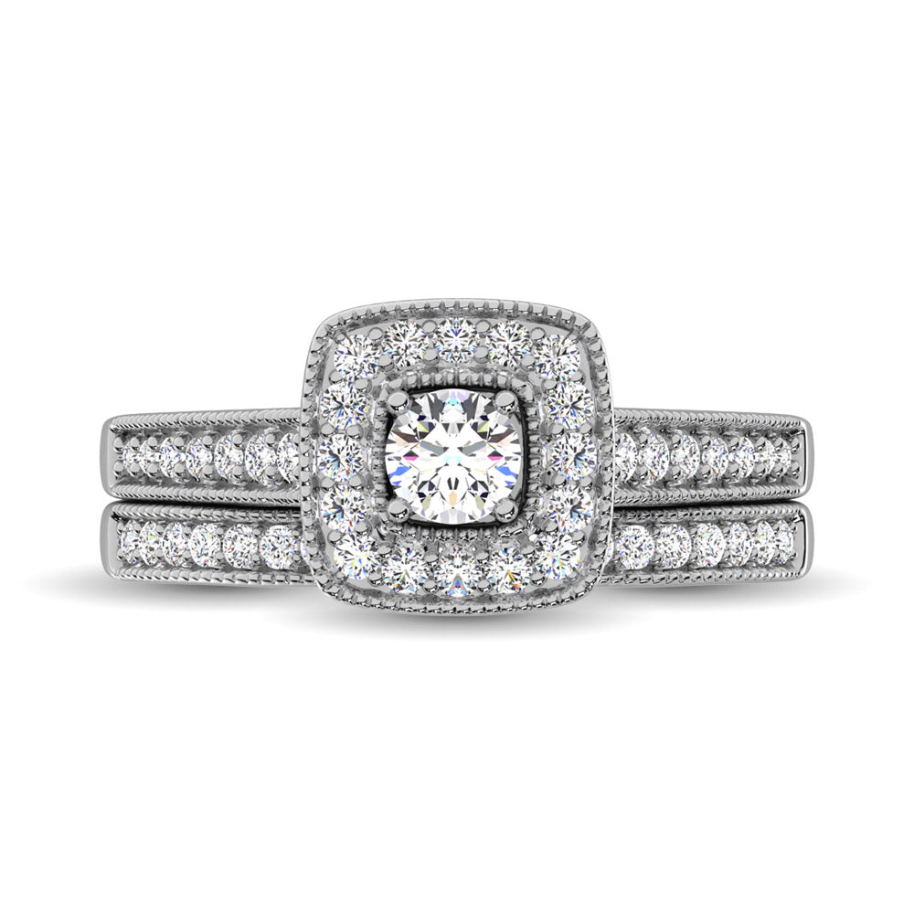 Diamond 3/4 Ct.Tw. Bridal Ring in 14K White Gold