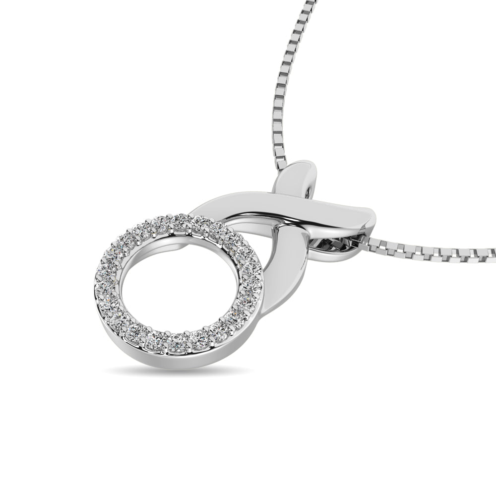 Diamond Fashion Pendant 1/20 Ct.tw in Sterling Silver