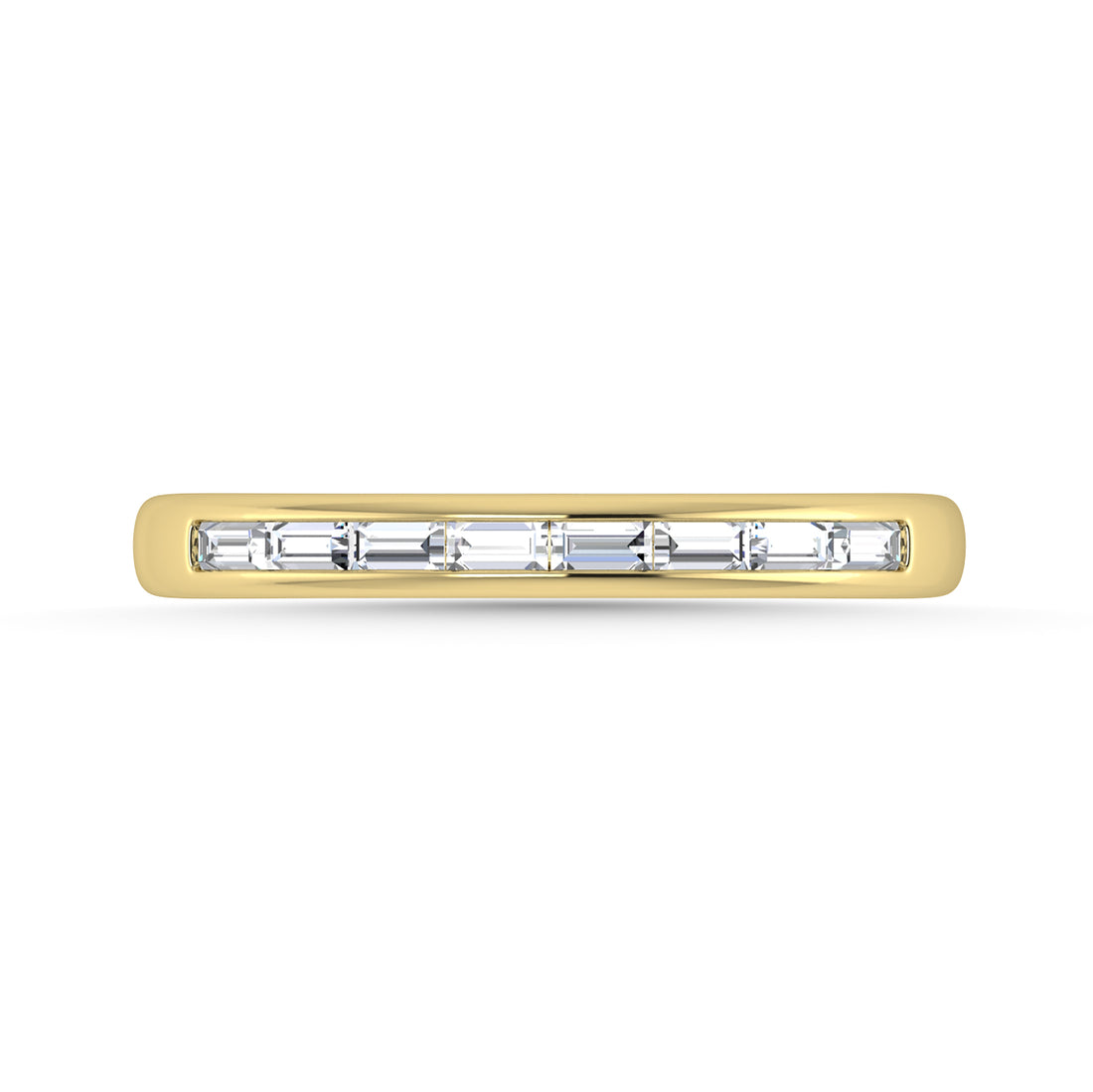 Diamond 1/4 Ct.Tw. Baguette Cut Anniversary Band in 14K Yellow Gold