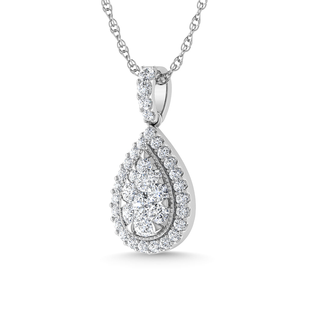 Diamond 1 Ct.Tw. Fashion Pendant in 14K White Gold