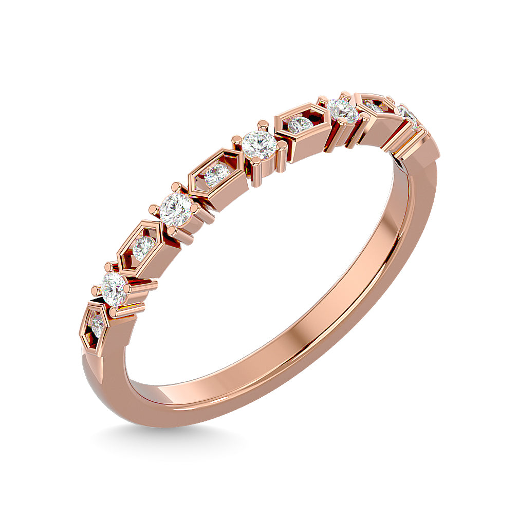 Diamond Stackable Band 1/6 ct tw in 10K Rose Gold