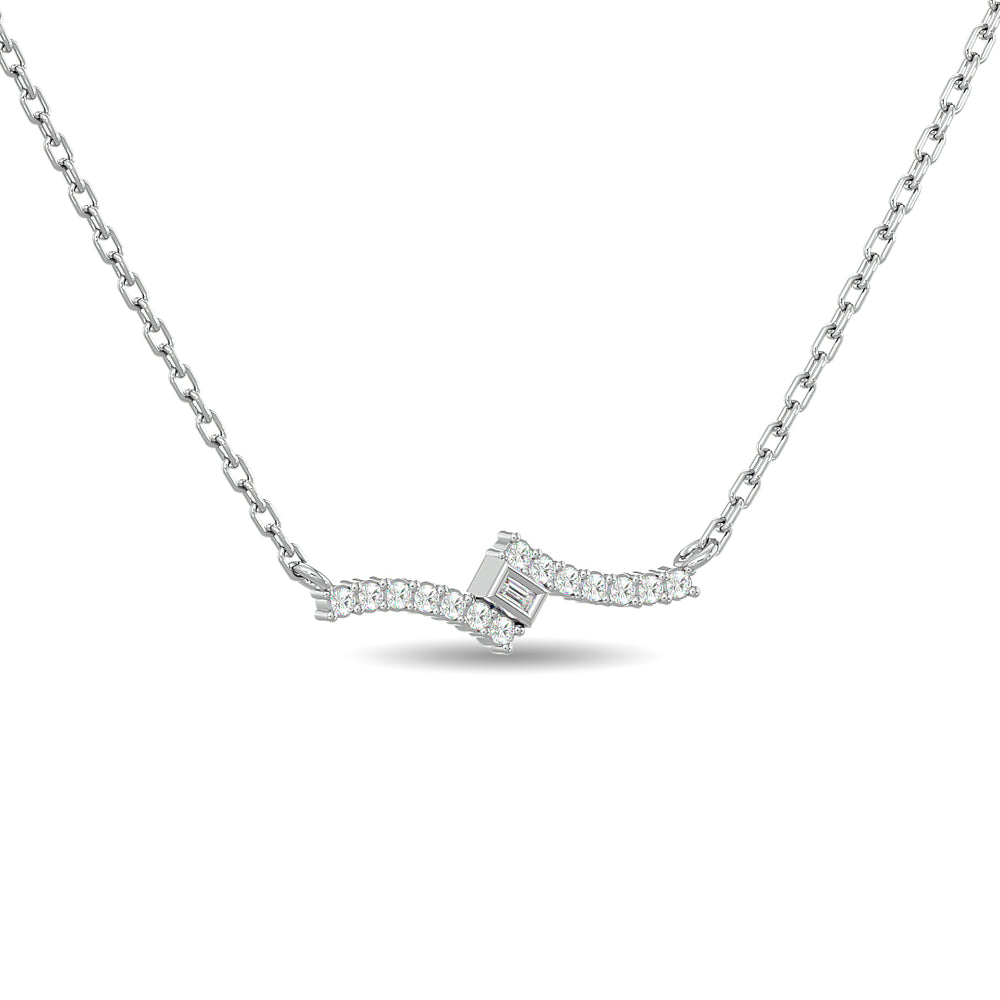 Diamond 1/8 Ct.Tw. Fashion Pendant in 10K White Gold