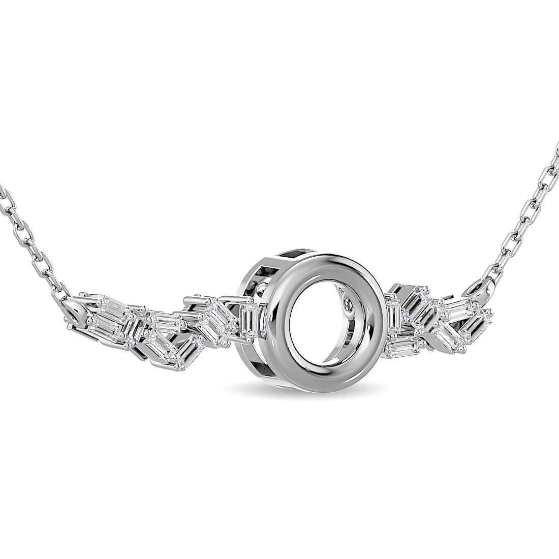 Diamond 1/8 Ct.Tw. Fashion Necklace in 10K White Gold