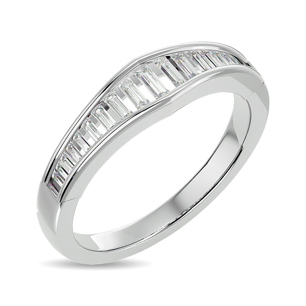 Diamond 3/8 Ct.tw Band Ring in 14K White Gold