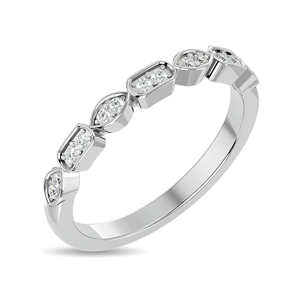 Diamond 1/8 Ct.tw Stackable Ring in 14K White Gold