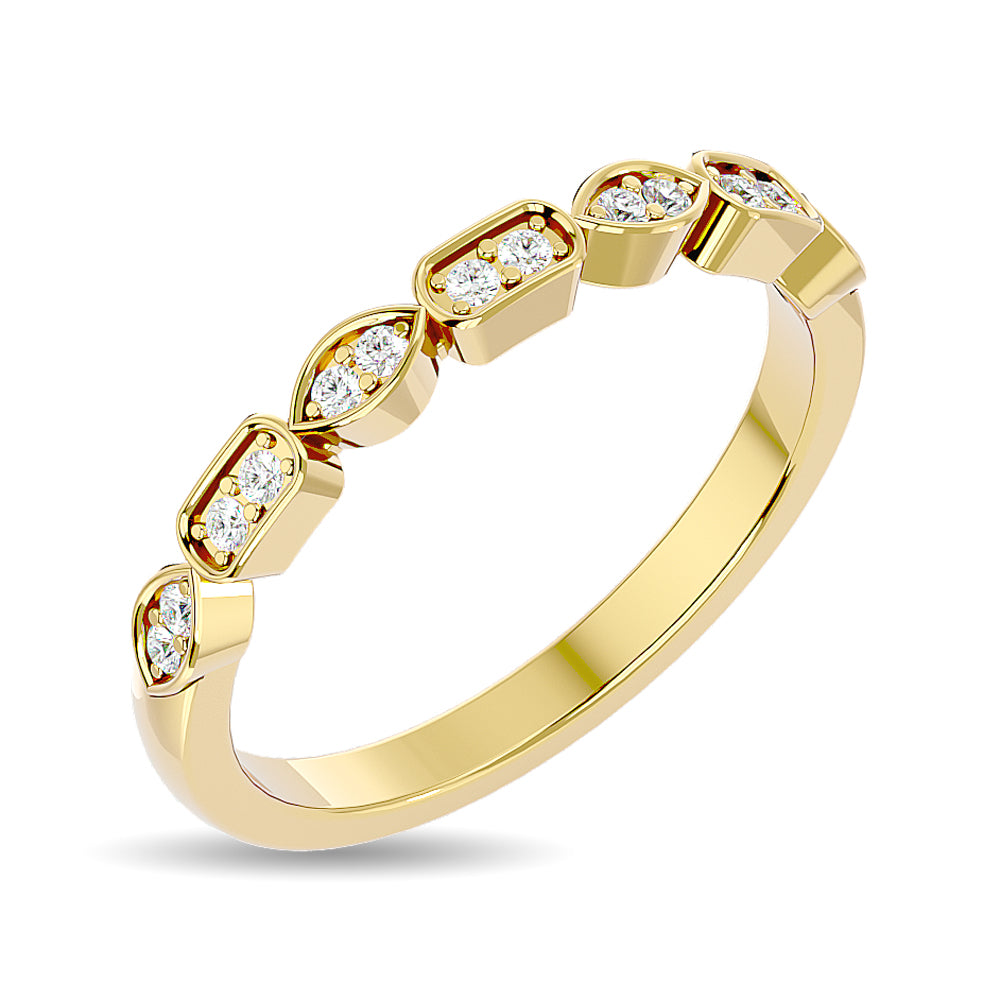 Diamond 1/8 Ct.tw Stackable Ring in 14K Yellow Gold