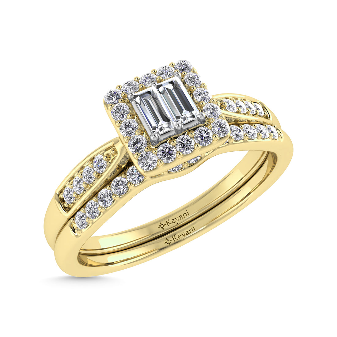 Diamond 1/4 Ct.Tw. Bridal Ring in 10K Yellow Gold