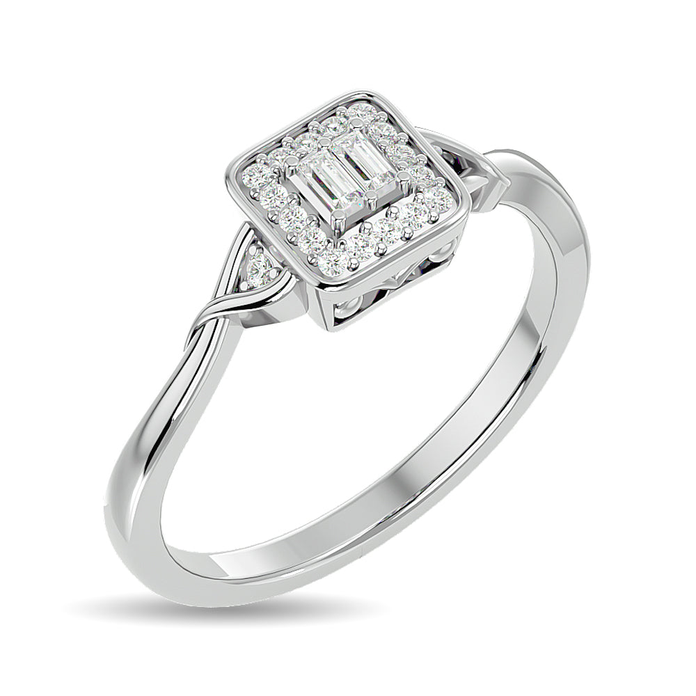 Diamond 1/6 Ct.tw Promise Ring in 10K White Gold