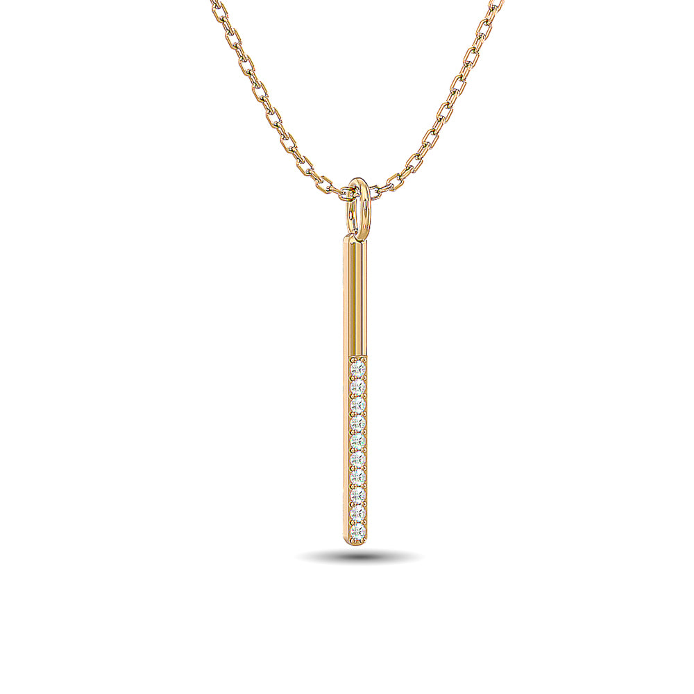 Diamond 1/10 ct tw Fashion Pendant in 10K Yellow Gold