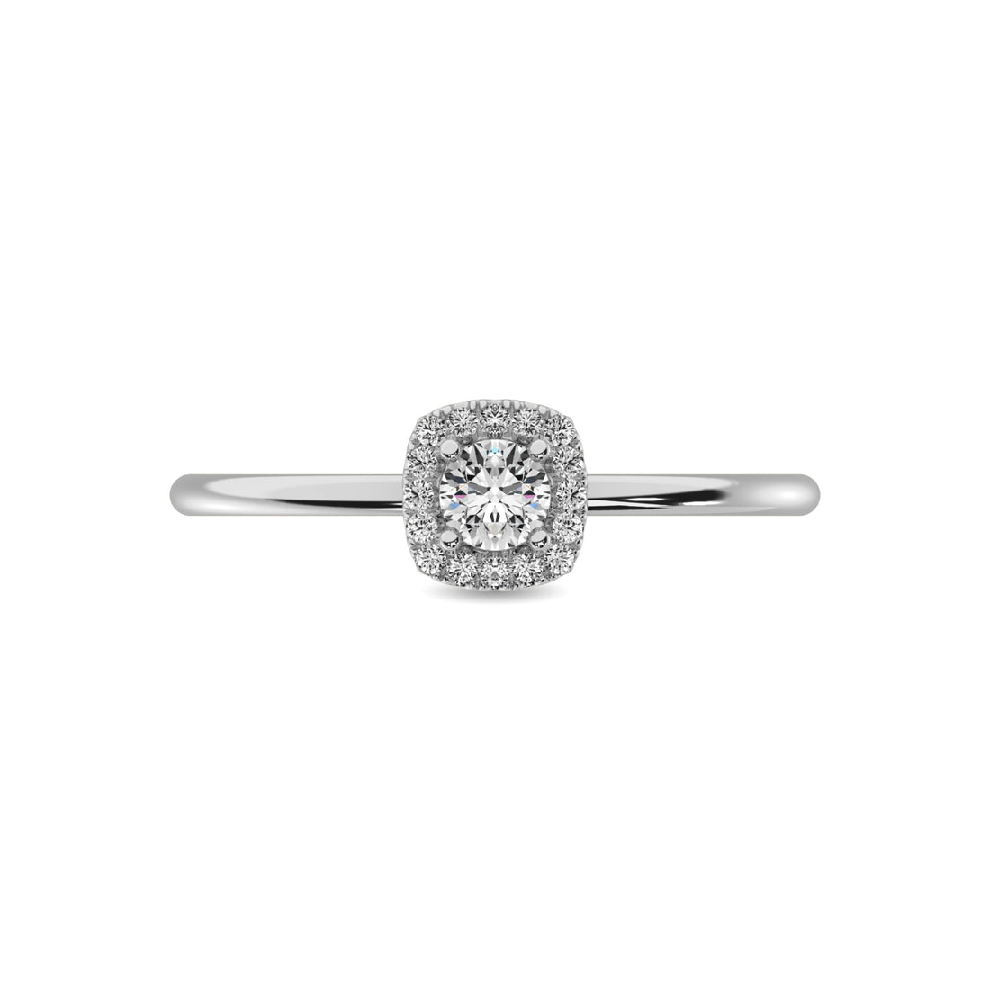 Diamond 1/5 ct tw Round Cut Fashion Ring in 10K White Gold